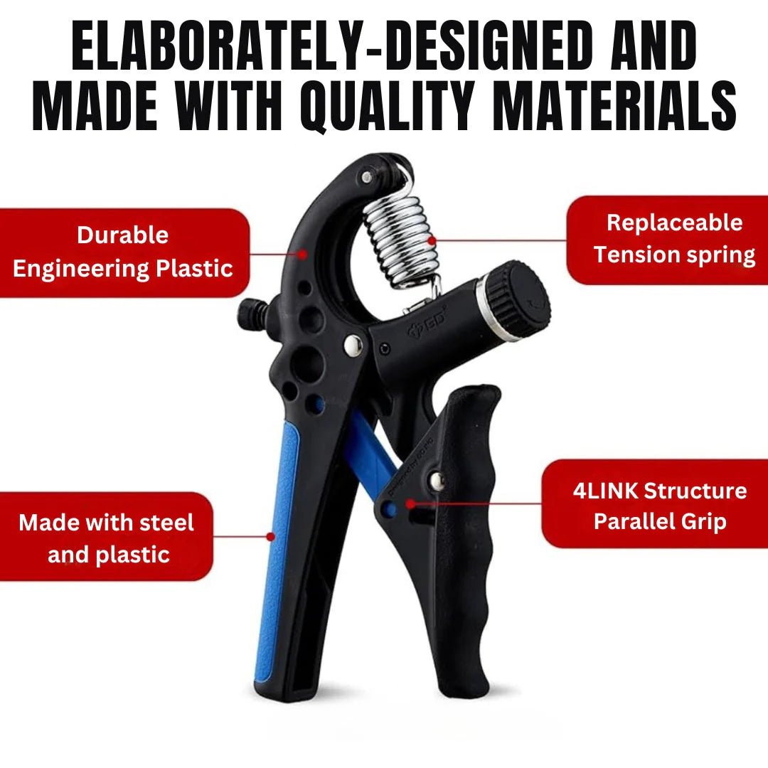 Dual hand grip strengthener adjustable grip 10-40kg