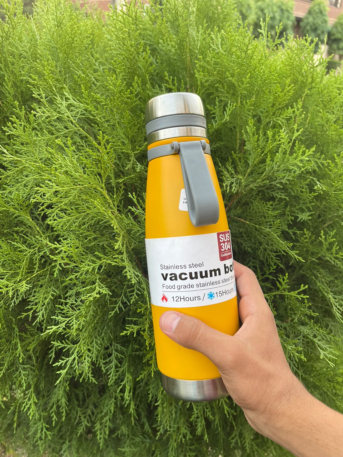 Water bottle Hot and Cold 6065 (yellow)