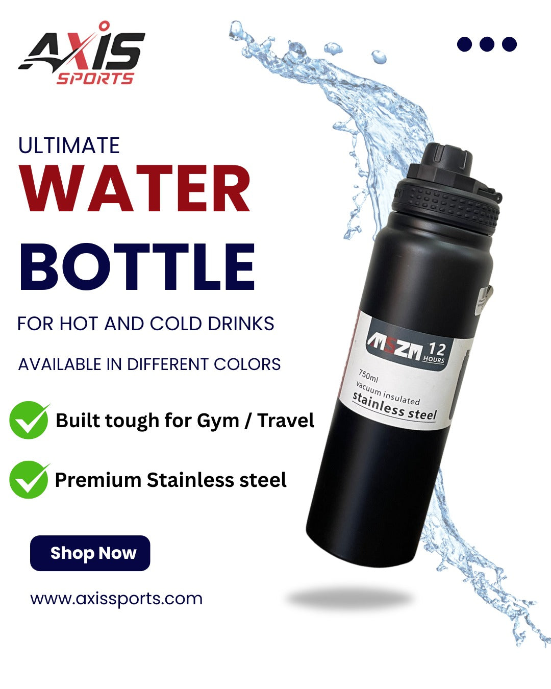 Water bottle Hot and cold 750 ml(6076-16097)