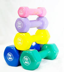 Vinyl coated dumbells 1-5Kg