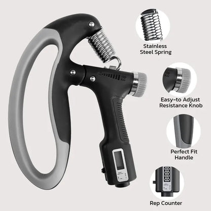 Adjustable handgrip with counter  10-100kg