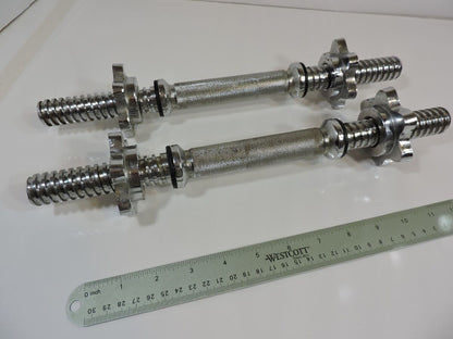 Dumbell rod for adjustable plates